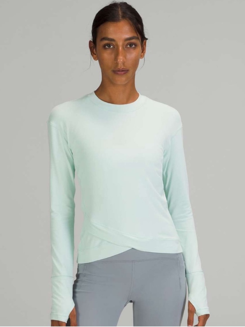 Lululemon Close to Crossing Long Sleeve *Rulu in Delicate Mint - Size: 2